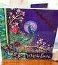 Blank Peacock "With Love" Card. Perfect for any occasion. - Image 4