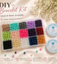 Glass Pearl Beads Bracelet making Kit, 6mm, 8mm with Elastic Cordes - DIY Jewell