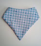 Blue Bandana bib, bib, patchwork bib, quilted bib, reversible bib, baby gift - Image 3