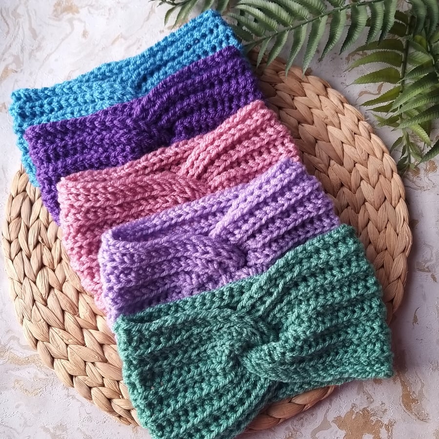 Crochet Headband Ear Warmers