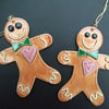 Large ceramic gingerbread man decoration