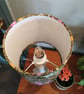 William Morris Golden Lily Classic Cylindrical Drum Lampshade. - Image 3