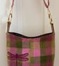 A Harris Tweed Bucket Bag with Dragonfly Embroidery - Image 5