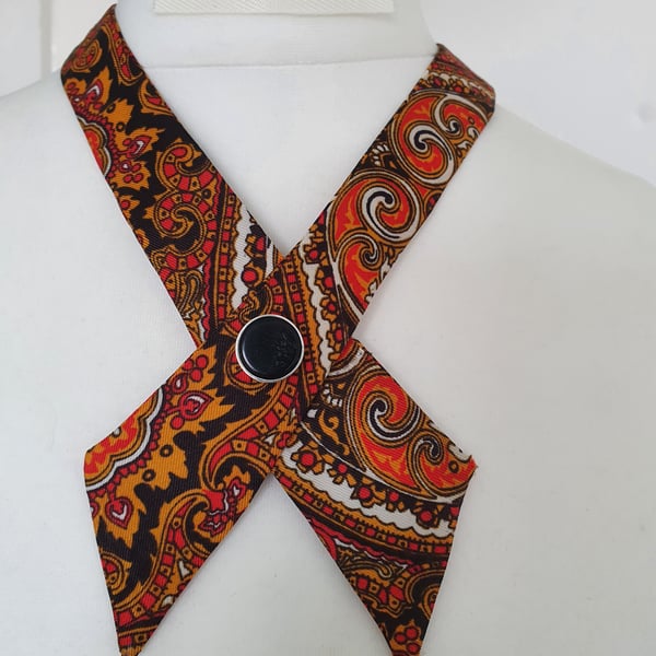 psychedelic - upcycled vintage crossover tie