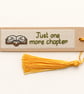Handmade Cross Stitch Wooden Bookmark with Tassel – Choice of Reading Quotes - Image 2
