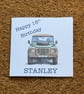 Land Rover Defender Personalised Birthday Card.Watercolour Style. Custom message - Image 3