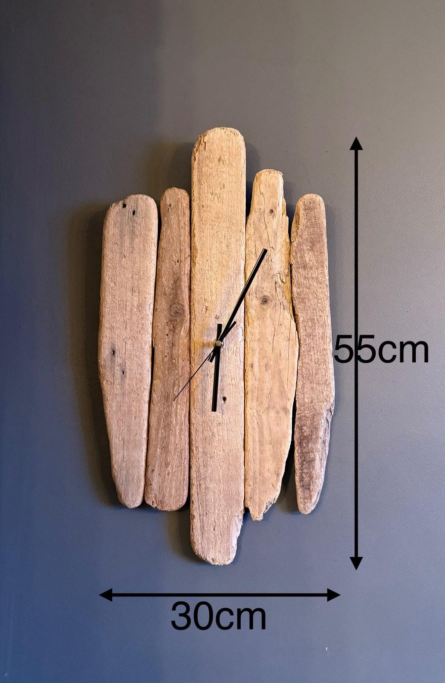 Handmade Driftwood Wall Clock