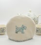  Charming Scottie Dog Floral Tea Cosy - Handcrafted for a Perfect Cuppa! 