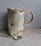 wooden look tree trunk coffee cup, tankard, pint,elven tea mug ceramic