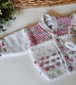  Bobble Design Hand Knitted Baby Girl's Cardigan with Merino Wool 6-12 mth size - Image 5