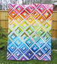 Large Rainbow Patchwork Quilt - Image 1