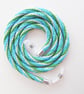 Glasses Strap or Cord, Kumihimo Braided Cotton , Blue, Green