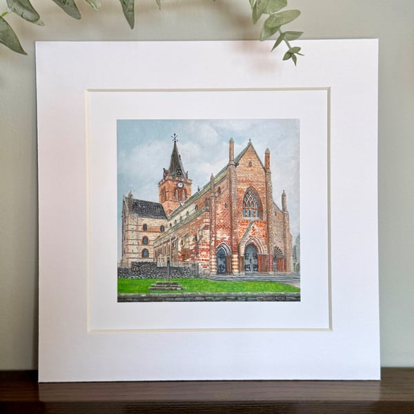 St Magnus Cathedral Mounted Print