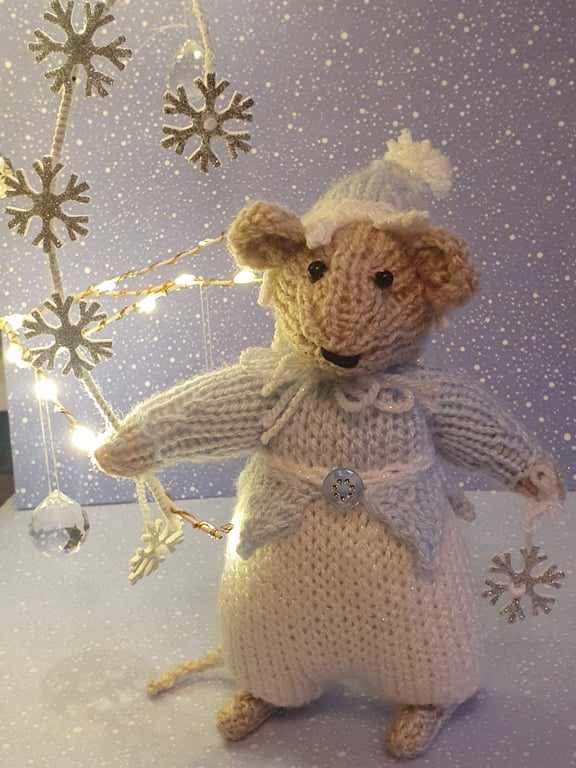Hand Knitted Jack Frost Mouse