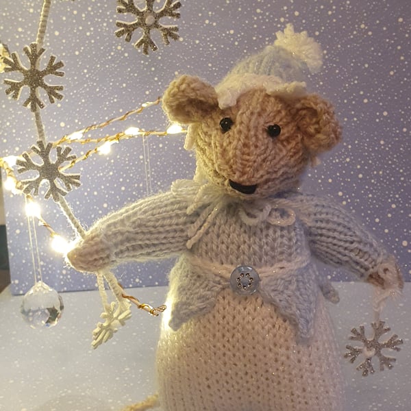 Hand Knitted Jack Frost Mouse