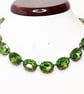 Peridot Green Collet Necklace – Anna Wintour Style Georgian Riviere Choker