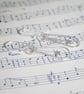 Long silver star earrings, celestial earrings, star gazer gift - Image 2
