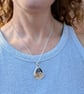 Sterling Silver Petrified Palm Wood Statement Gemstone Necklace - JBJ2082 - Image 4