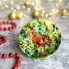 Hare in the grass Ceramic Christmas Decoration 