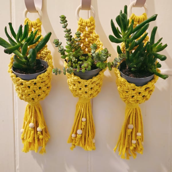 3 - Set of Mini Macrome Hanger