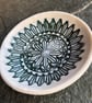 Porcelain bowl, dipping bowl blue green white The Porcelain Menagerie - Image 2