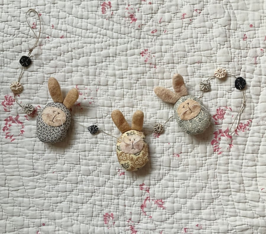 Easter bunny bunting