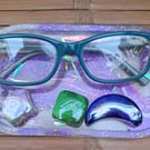 Funky purple glittery tray for cups, glasses, keys or jewellery