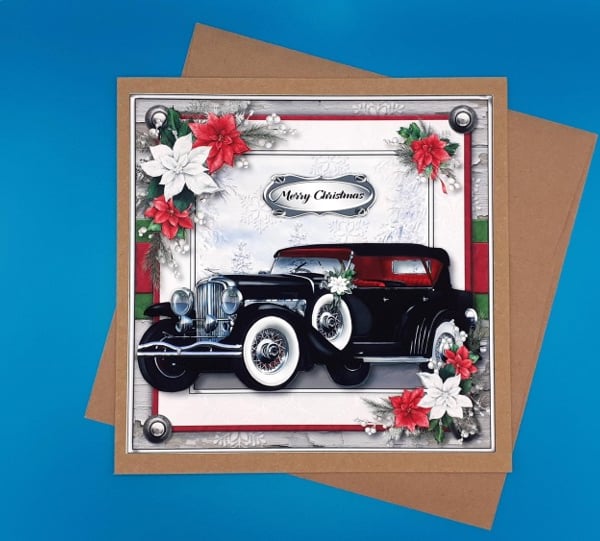 Christmas card for him, 3d, Husband, Son, Grandfather, Brother
