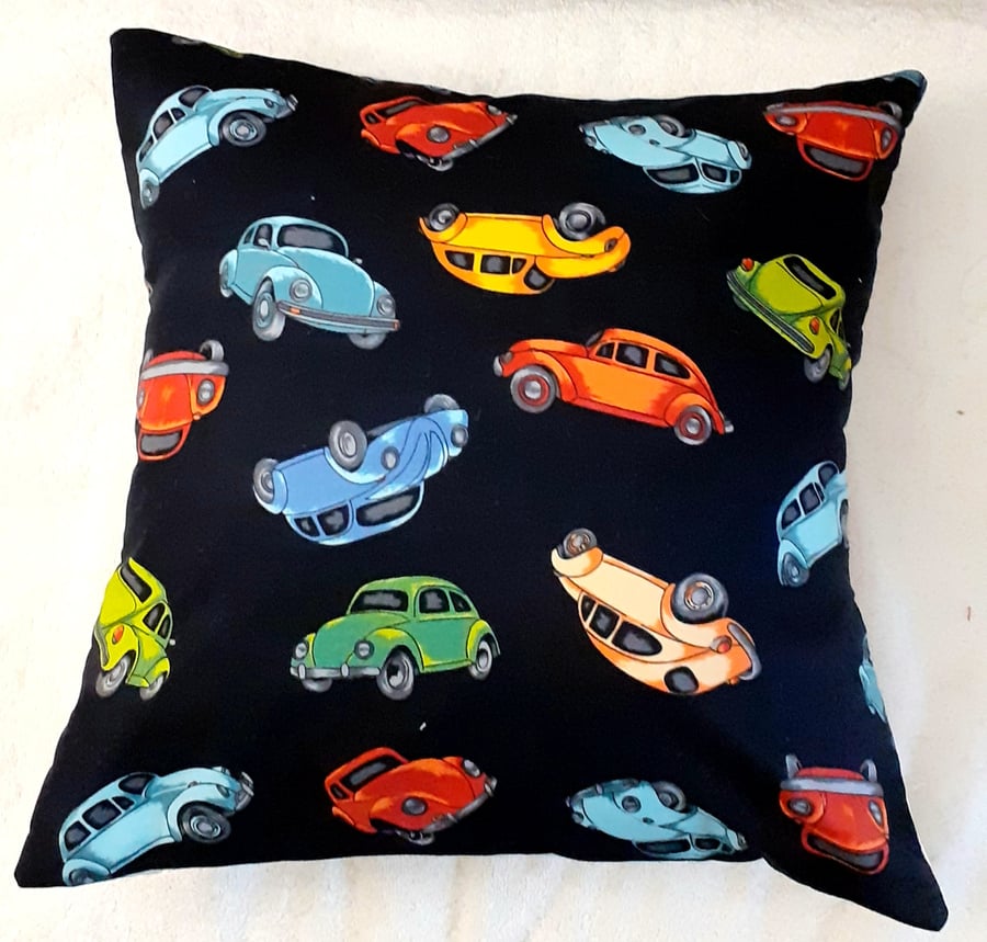 Tossed cars cushion