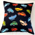 Tossed cars cushion