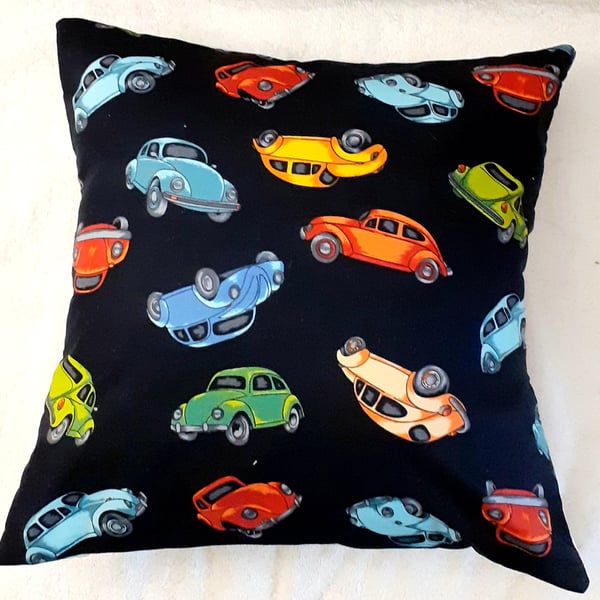 Tossed cars cushion