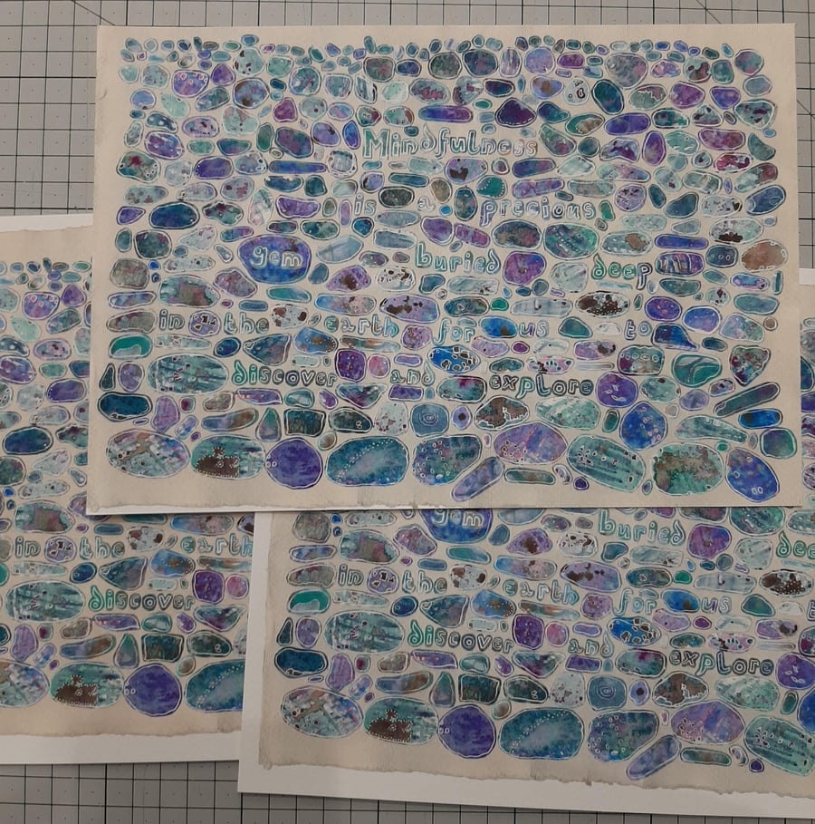 Perfectly Imperfect Mindfulness Gems Sample Print