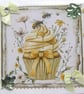 Honey Toffee Cupcake - Hand Crafted Decoupage Greeting Card - Blank 2878 - Image 1