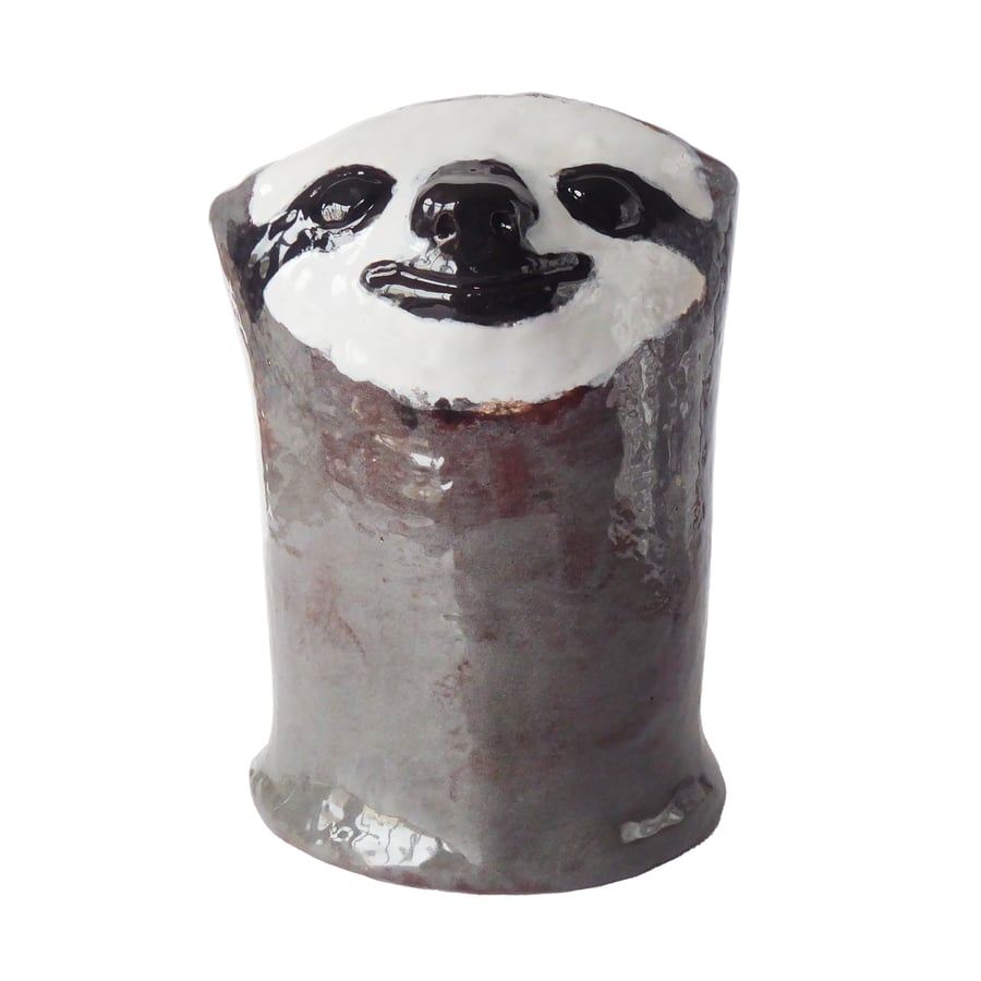 Sloth Ceramic Pot - Handmade