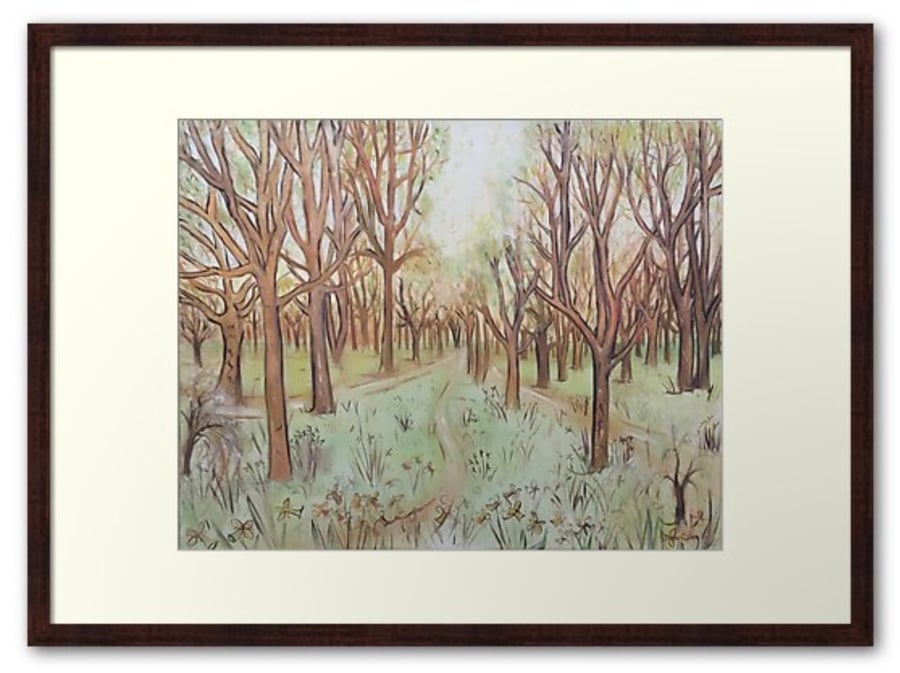 Framed Print Taken From The Original Painting ‘Pathway Through The Trees’