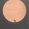 Magic Donkey No.12 (Moon Edition No.2) A2 one-colour screen-print