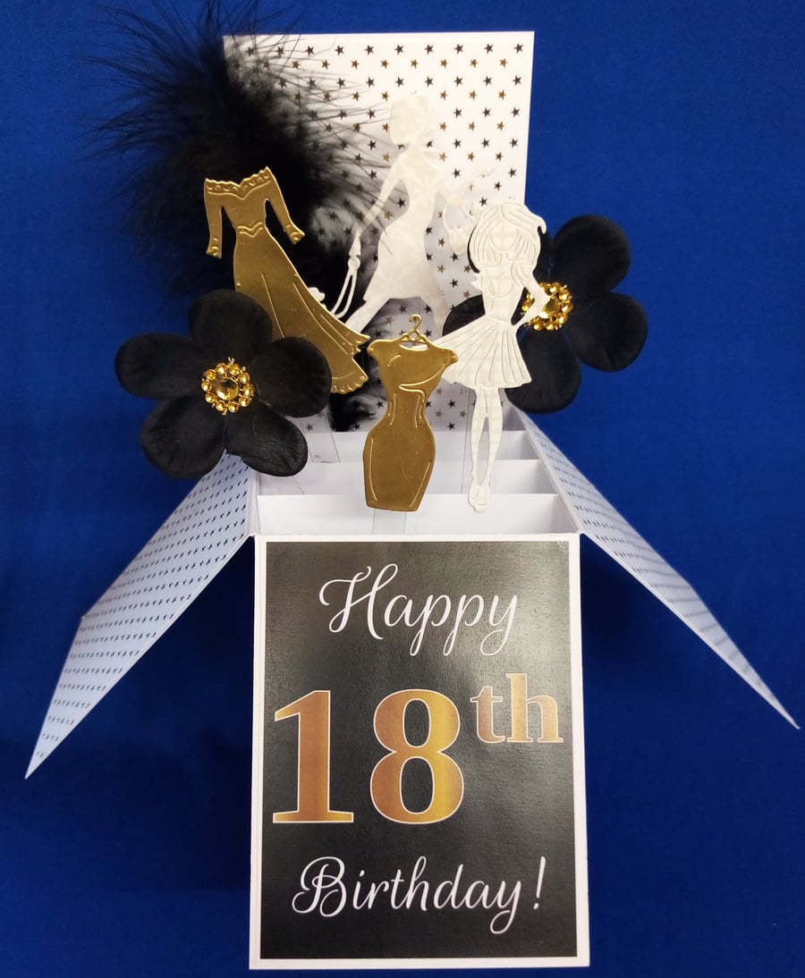 Girls 18th Birthday Card 