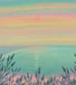 Sunset over the Bay, blank greetings card - Image 2