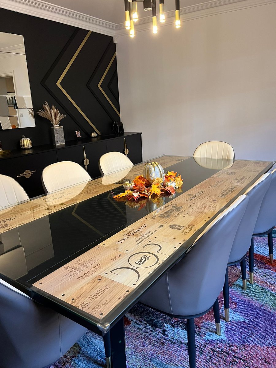 Handmade Wine Lovers Dining Table