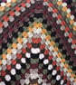 Reduced Sale  Crochet Square Blanket Autumn Colours - Image 4