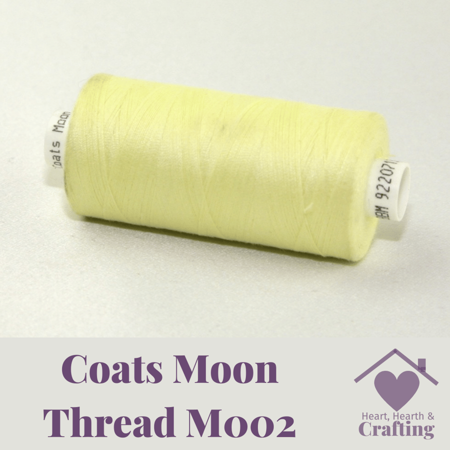 Sewing Thread Coats Moon Polyester – Yellow M002