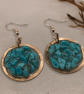 Magnesite Copper Geode Earrings - Free Postage - Image 8
