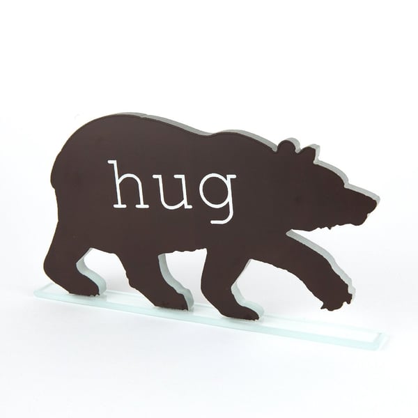 Bear Hug Glass Sculpture