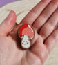 Red Mushroom Wooden Pin, Small Birthday or Christmas Gift - Image 5