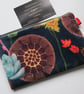 Summer Seconds Printed Velvet  Make Up Bag  Pencil Case