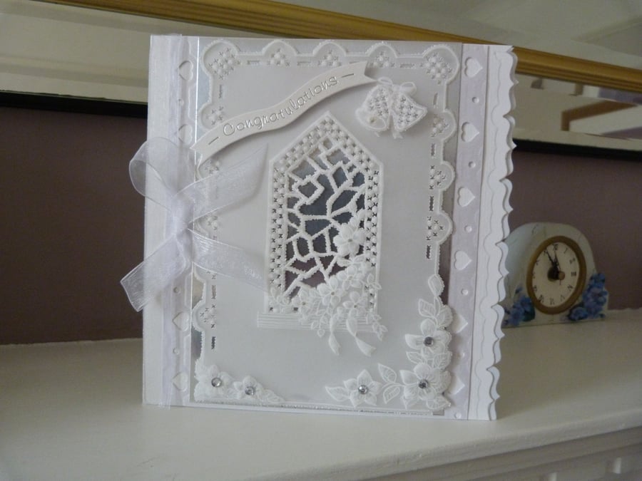 Very Special Parchment Wedding Card