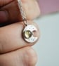 Eco silver and citrine moon pendant - Image 1