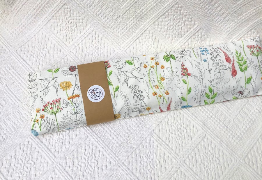 Microwave Wheat Bag I Wild Flowers design 50cm I lavender heat bag 