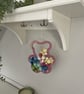 Teddy fibre nursery wall art, playroom decor, baby shower, toddler, new mum  - Image 2