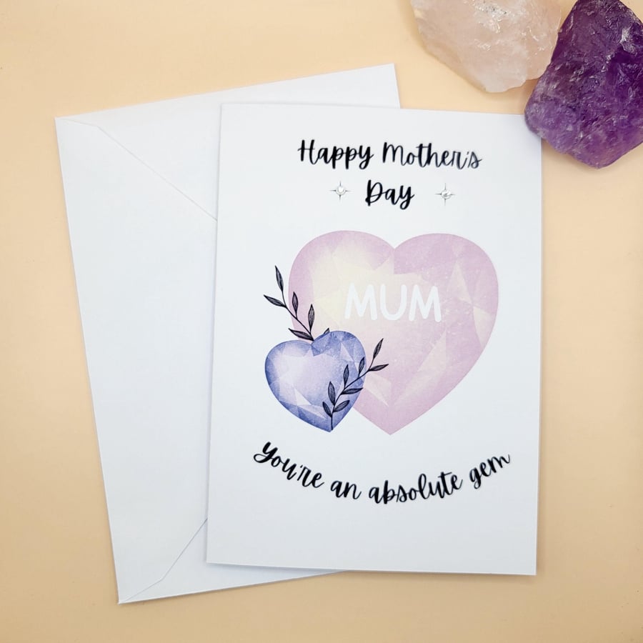 Mothers Day Card Greetings Card For Mum on Mother's Day, Card For Mom, Unique Ha